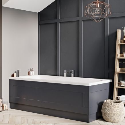 Traditional Midnight Grey Front Bath Panel – 1800mm