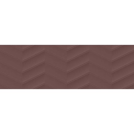 Lakehouse Copper Chevron Matt Ceramic Tile - 1000x333mm