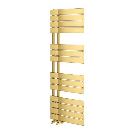Brushed Gold Heated Towel Rail - 1400x550mm