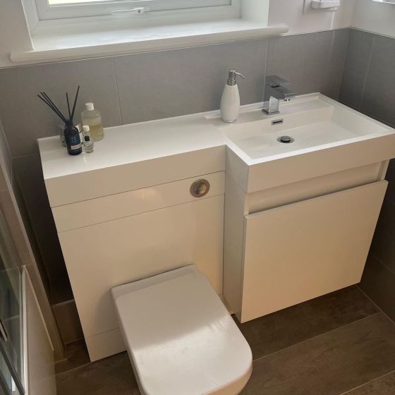 Summers White Gloss Vanity Combination Unit