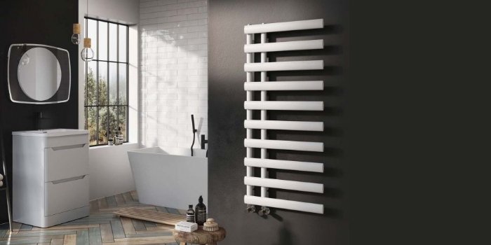 White Designer Heated Towel Rail
